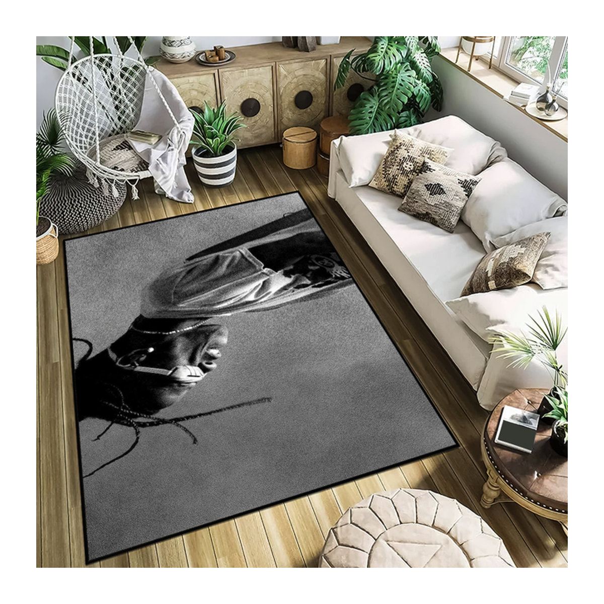 Utopia Scott Teppich Grau, Rutschfester und Saugfähiger Deko-Teppich für Wohnzimmer, Schlafzimmer, Küche oder Bad - Bild 1