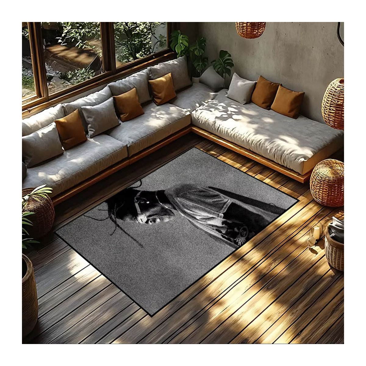Utopia Scott Teppich Grau, Rutschfester und Saugfähiger Deko-Teppich für Wohnzimmer, Schlafzimmer, Küche oder Bad - Bild 5