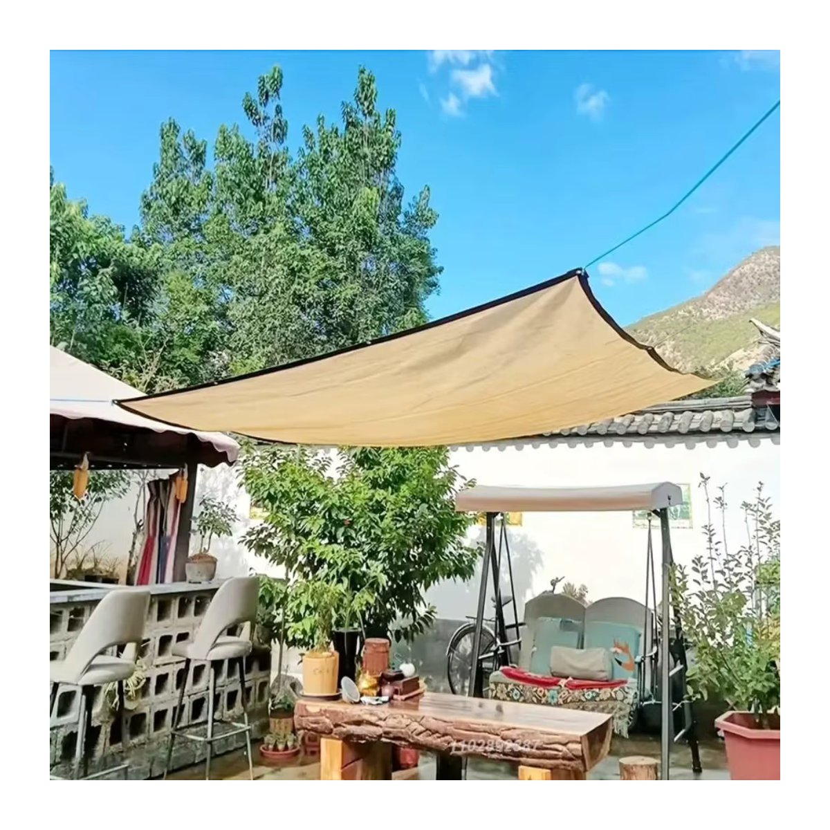UV-Schutz Sonnenschutz Netz für Garten und Pergola als Pflanzenschutz Mesh Segel - Bild 2
