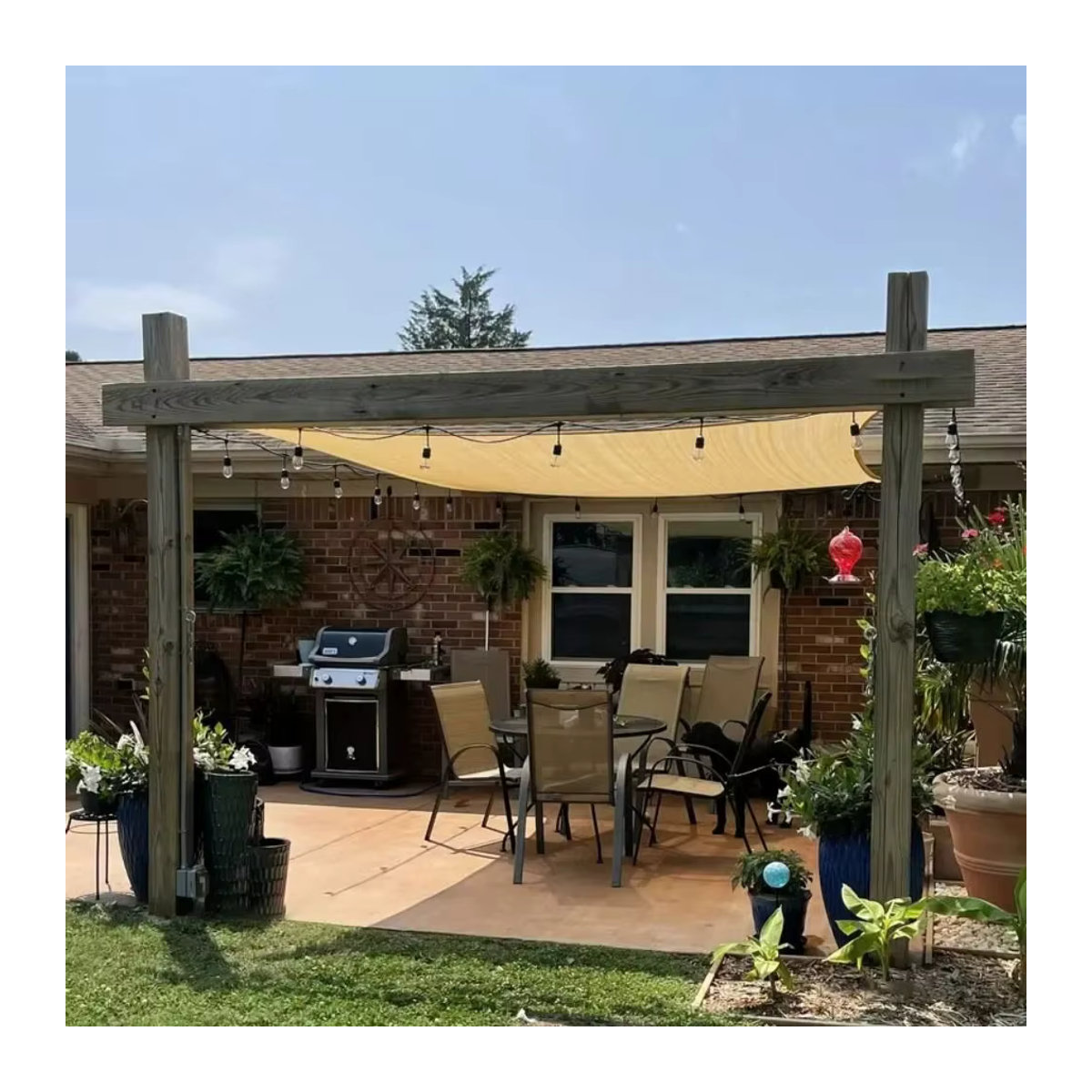 UV-Schutz Sonnenschutz Netz für Garten und Pergola als Pflanzenschutz Mesh Segel - Bild 3