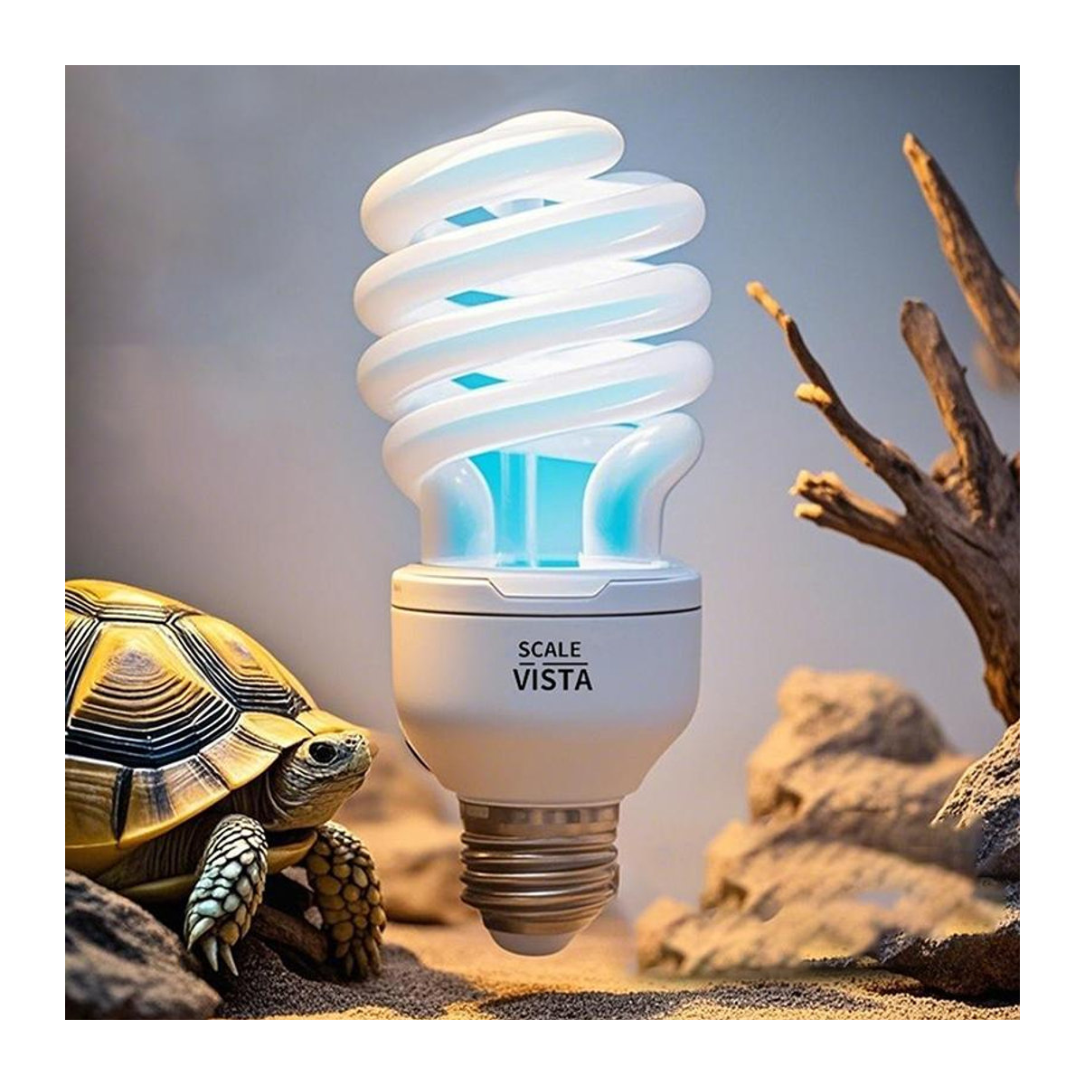 UVB Reptilienlampe für Terrarium mit E27 Fassung zur UVB-Versorgung von Schildkröten, Eidechsen und Schlangen in 13W oder 26W Ausführung - Bild 2