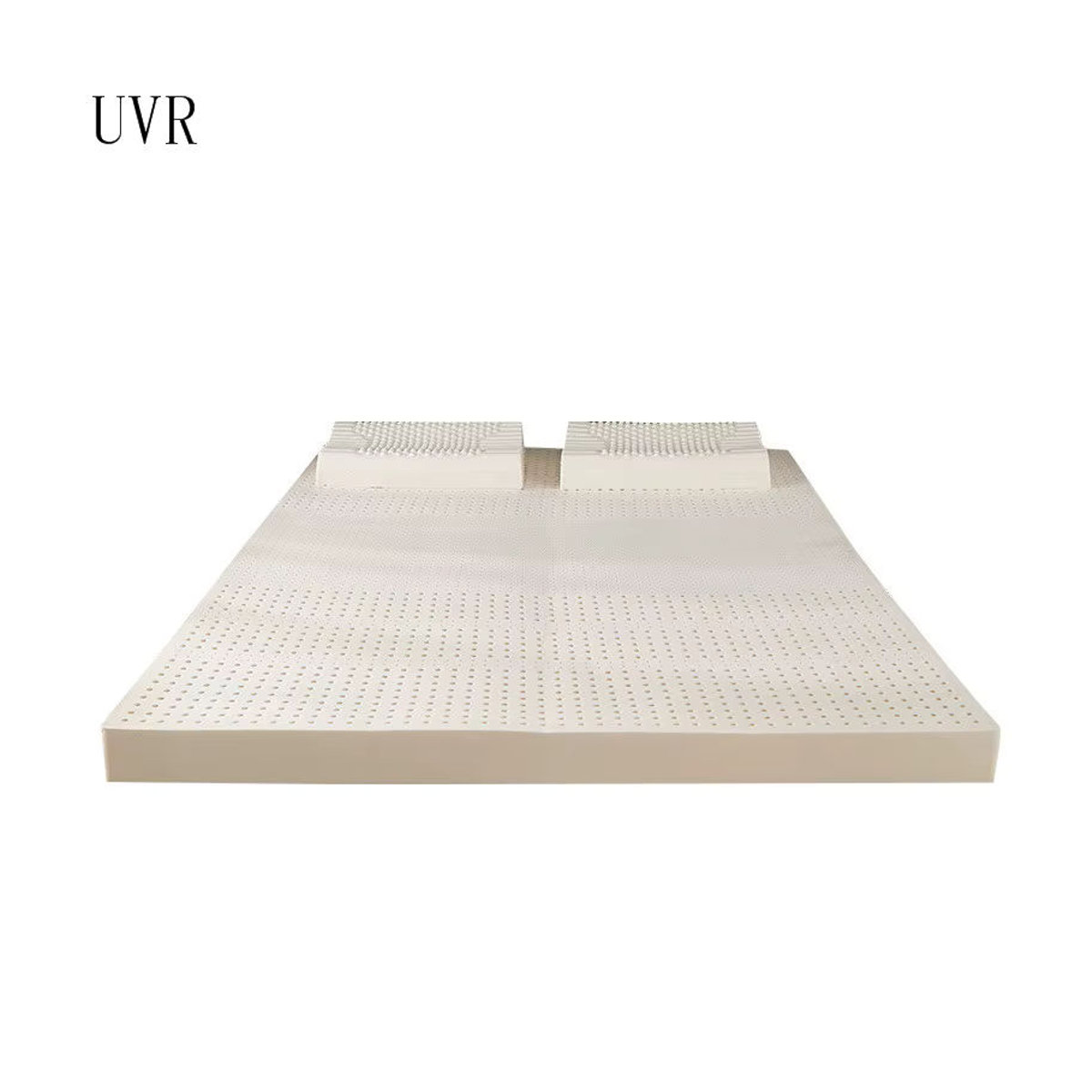 UVR Naturlatex Matratze mit hoher Dichte, atmungsaktive Tatami-Matratze für Einzel- und Doppelbetten, Weiß, B/T/H: 90 x 190 x 190 cm - Bild 2