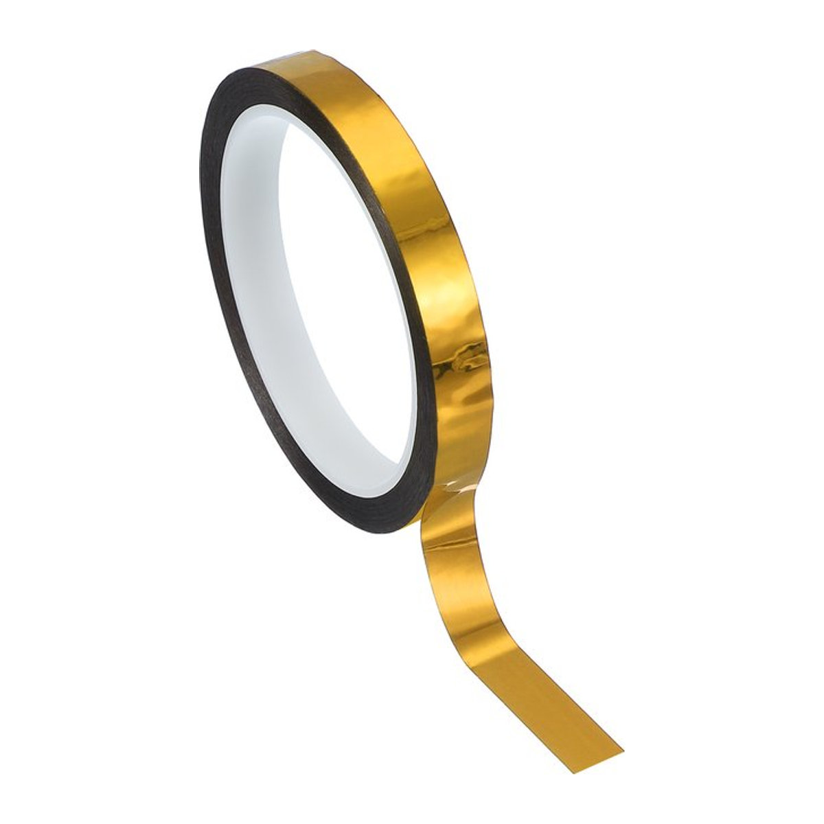 UXCELL Selbstklebendes Metallisiertes Polyesterfolienband in Gold, 5m Dekorband für Wandgestaltung und Zierleisten - Bild 1
