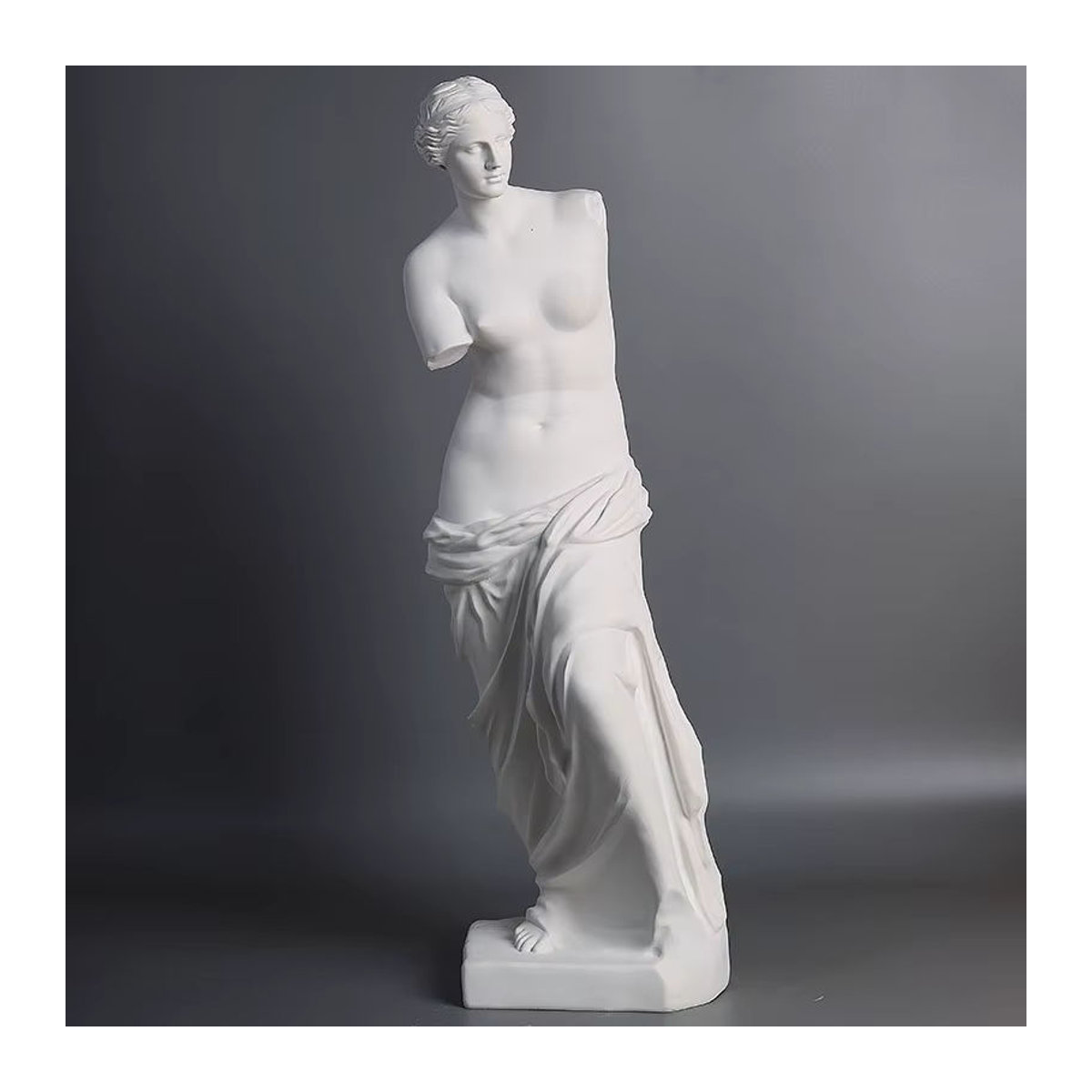 V soi Venus-Statue aus Gips in Weiß mit gebrochenem Arm im nordischen Stil zur Raumdekoration - Bild 4
