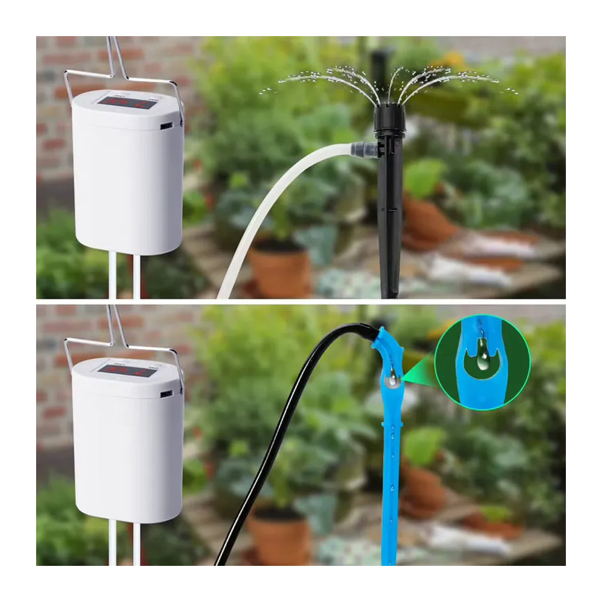 VAKIND Heim-Bewässerungsgerät mit 2/8/16 Köpfen und Pumpen-Timer-System für Indoor-Pflanzen und Garten - Bild 2