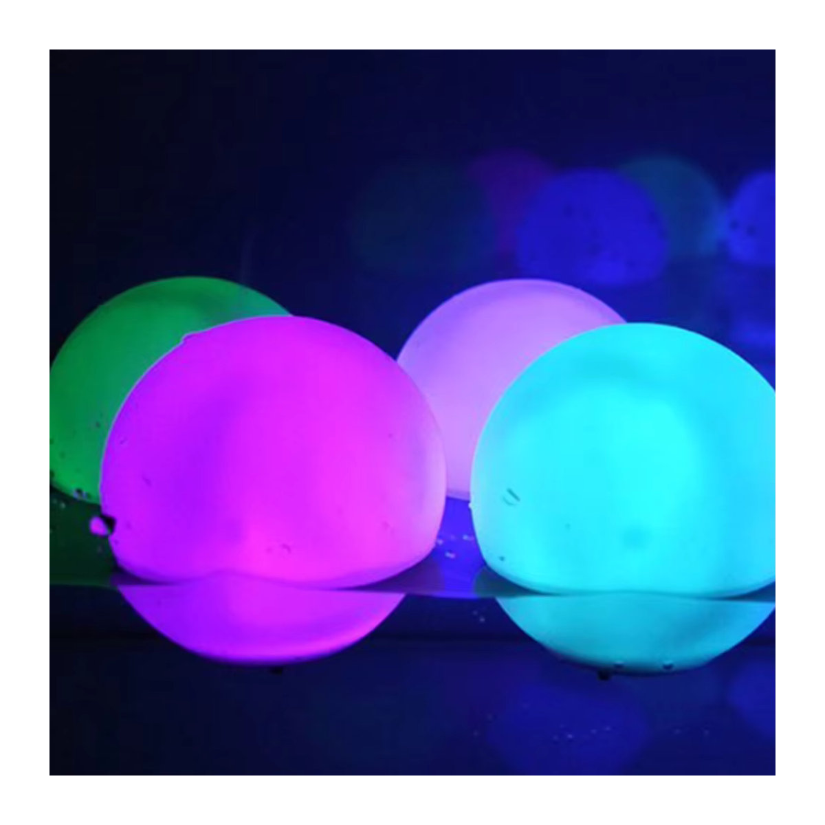 VAKIND LED Aufblasbarer Strandball mit 16 Farben für Pool und Party, erhältlich in 60 cm oder 90 cm - Bild 2