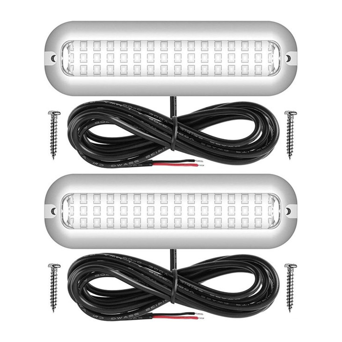 VAKIND Modernes Marine Navigationslicht aus Edelstahl mit 42 LEDs, IP68 wasserdicht, 80W, für Boot und Yacht, 10-30V - Bild 1
