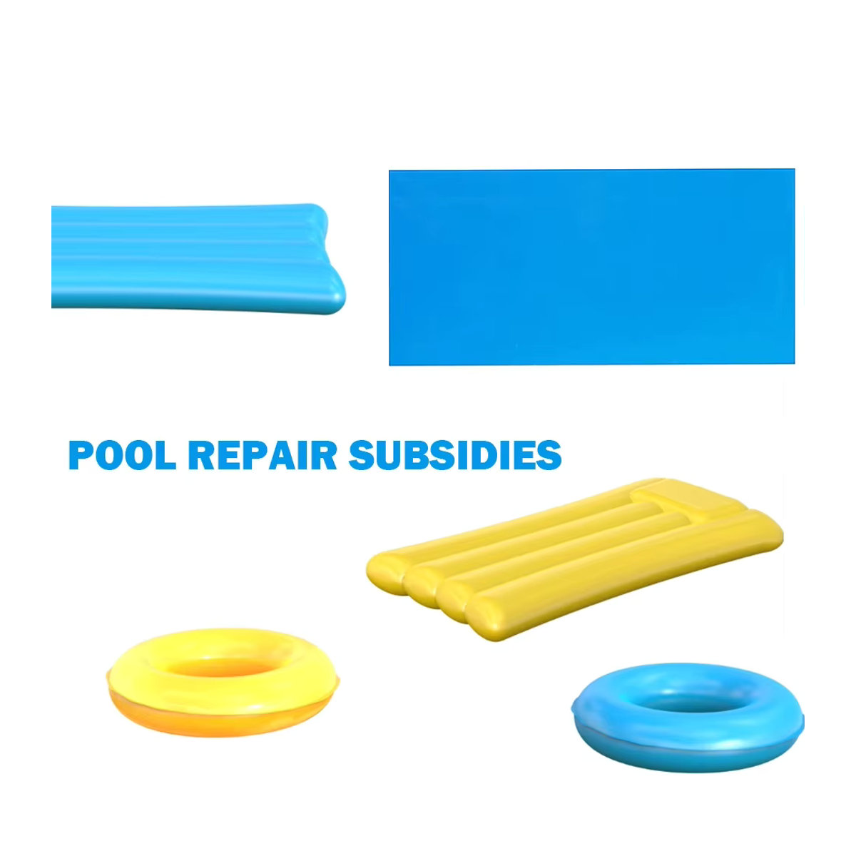 VAKIND Pool Reparatur Patch aus PVC in Blau, multifunktional und langlebig für Schwimmbecken und Schlauchboote - Bild 3
