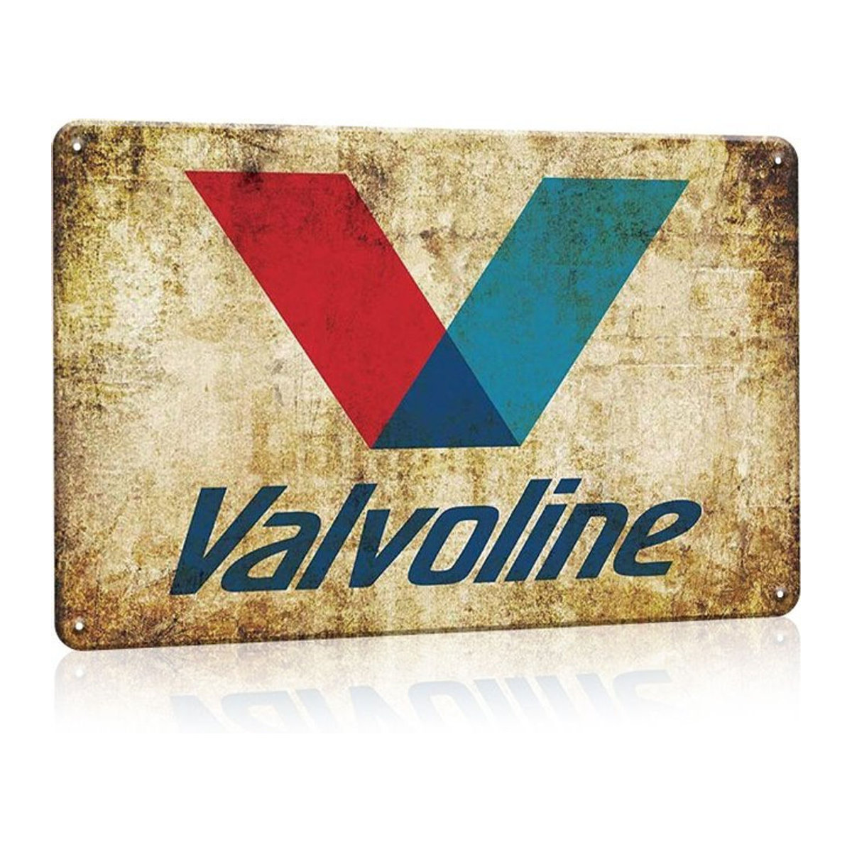 Valvoline Metall-Blechschild im Vintage-Design als Wanddekoration, mehrfarbig, B/H: 30 x 20 cm - Bild 1