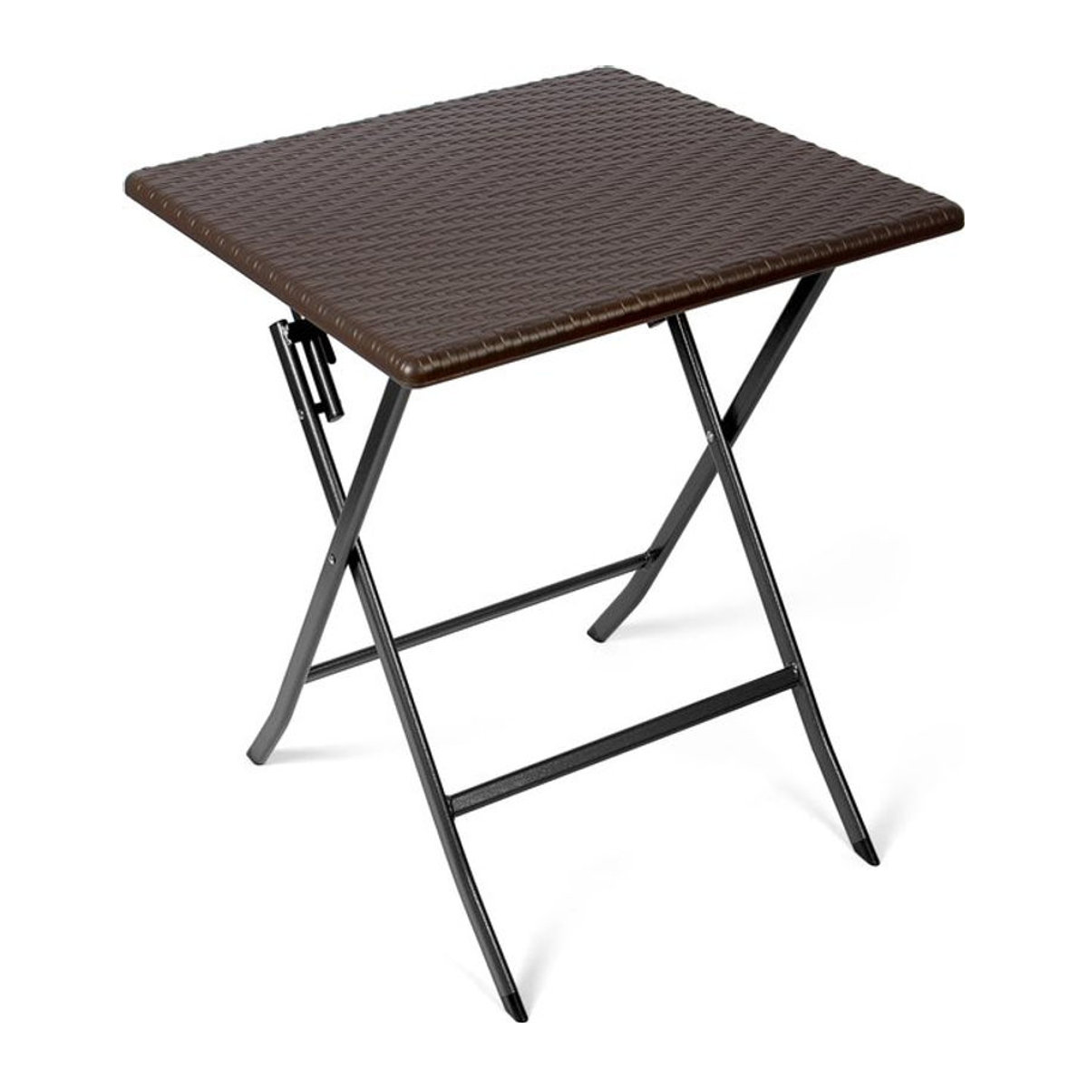 Vanage Polyrattan Gartentisch eckig in Braun - Bild 1