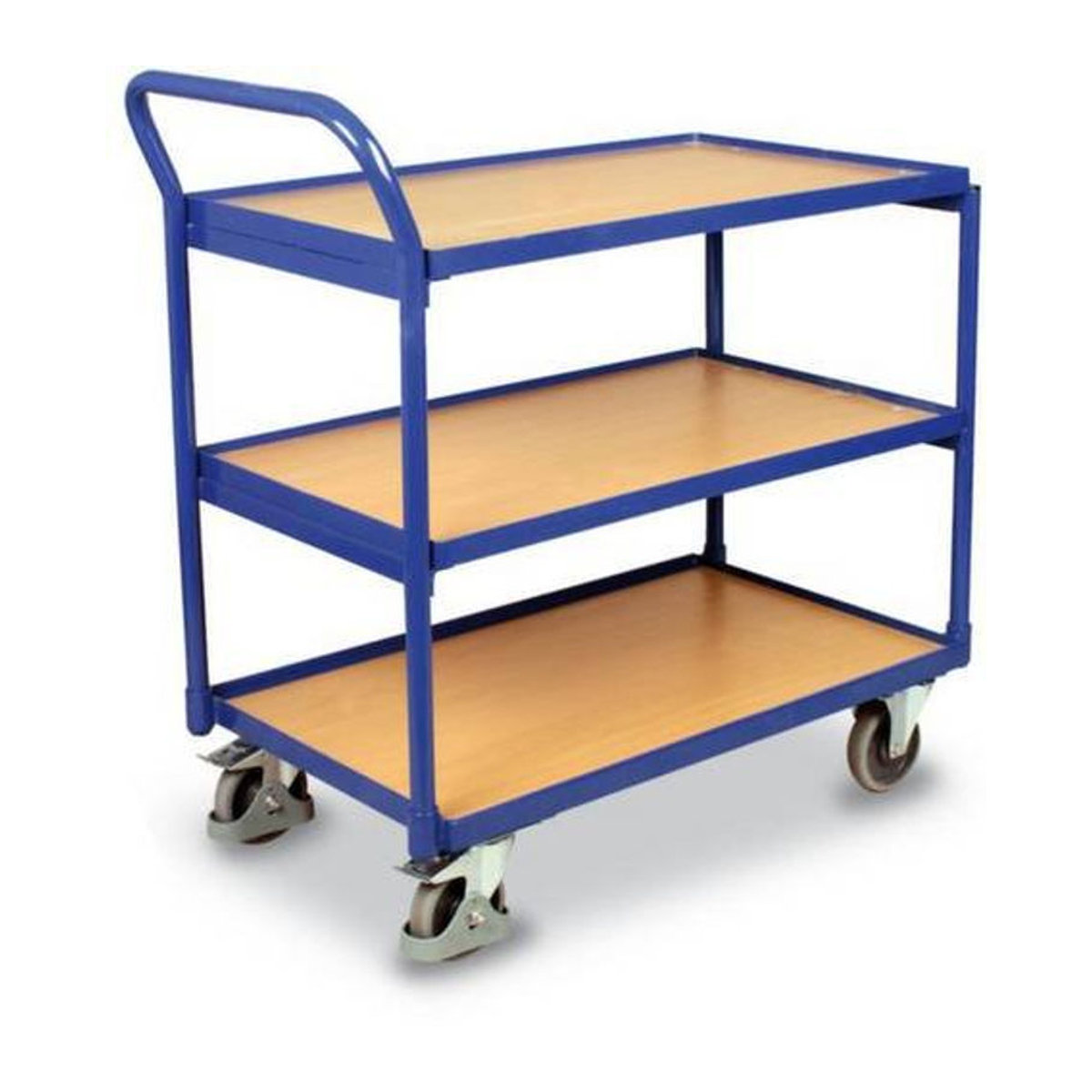 VARIOfit Tischwagen SW-500.600 aus Stahl pulverbeschichtet in Enzianblau RAL 5010 mit einer Traglast von max. 250kg - Bild 2