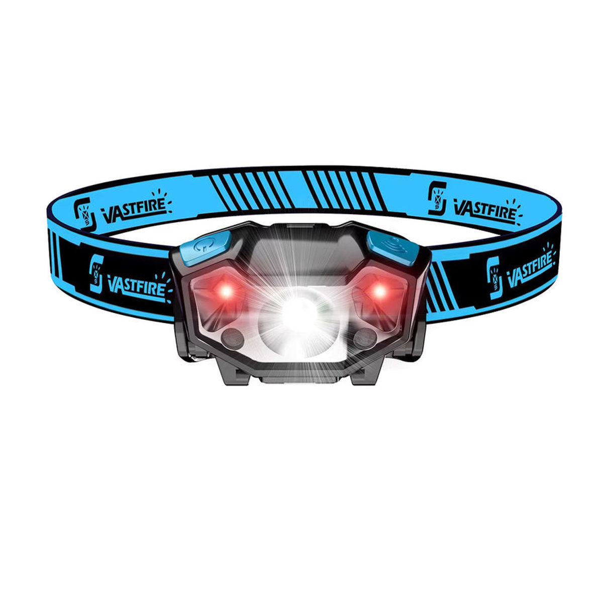 VASTFIRE LED-Scheinwerfer mit Bewegungsmelder und ultrahellem weißem sowie rotem Licht für Camping, Angeln und Outdoor - Bild 6
