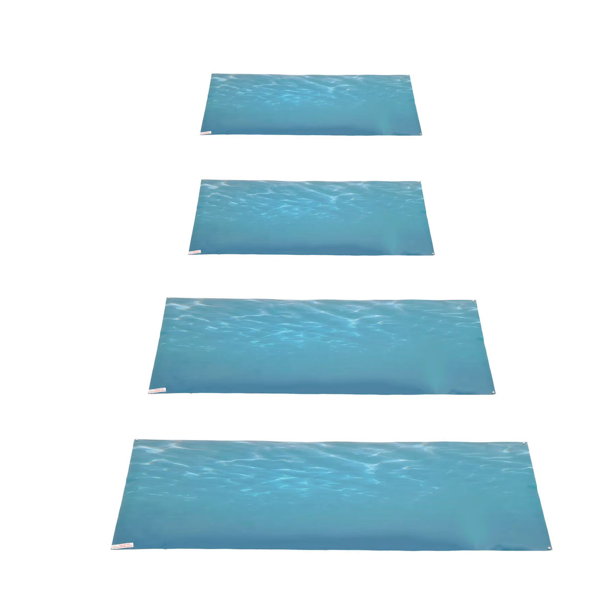 VBESTLIFE Aquarium Hintergrund Aufkleber mit 3D Meer Muster in Blau, selbstklebender PVC Wandaufkleber für dein Aquarium - Bild 6