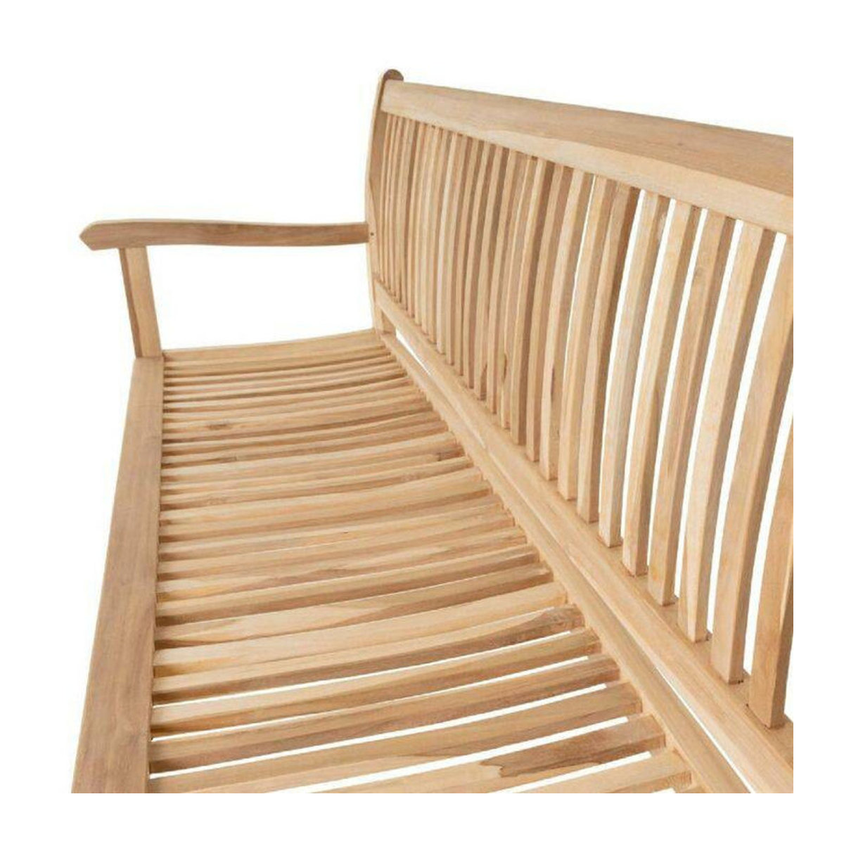 VCM 4-Sitzer Gartenbank aus Teak Massivholz in Braun im Landhausstil, B: 60 cm, H: 90 cm, L: 180 cm - Bild 2