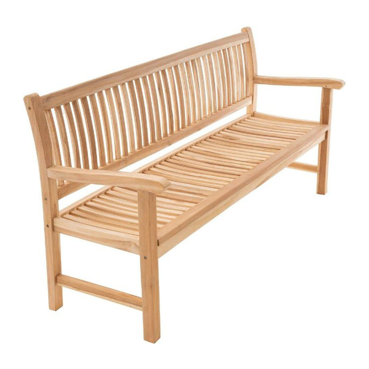 VCM 4-Sitzer Gartenbank aus Teak Massivholz in Braun im Landhausstil, B: 60 cm, H: 90 cm, L: 180 cm - Bild 3