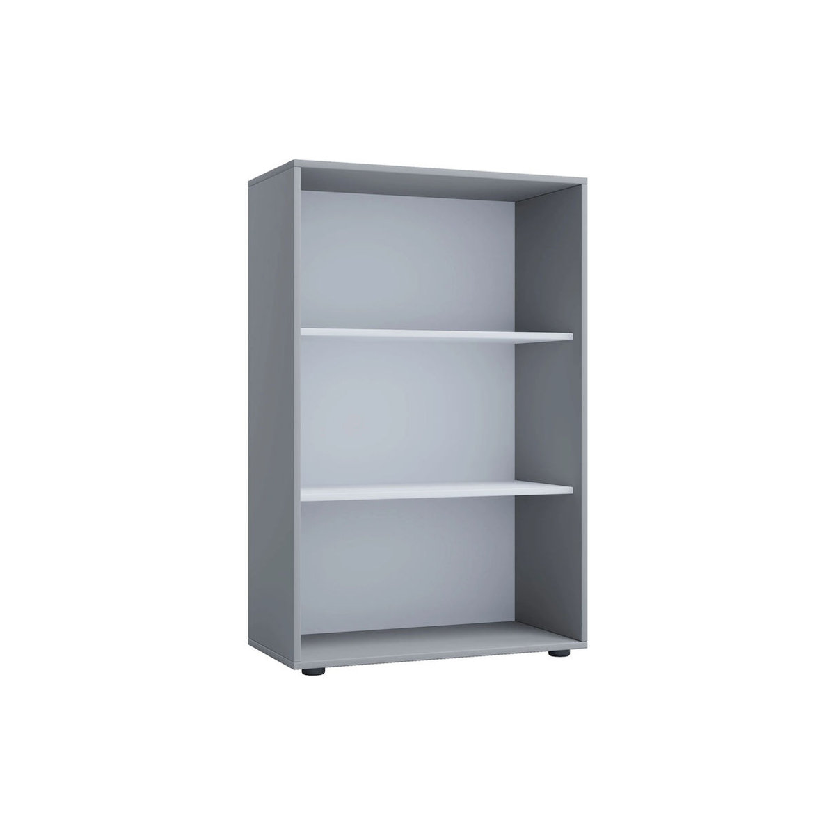 VCM Aktenregal Lona aus Holzwerkstoff, Grau, Modern, Freistehend, B: 70 cm, T: 40 cm, H: 105 cm - Bild 2