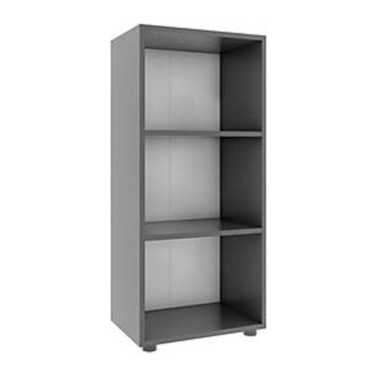 VCM Aktenregal Ulas in Anthrazit, 3 Ordnerhöhen mit 2 Fachböden für ca. 18 Ordner, B: 49 cm, T: 32 cm, H: 108 cm - Bild 2