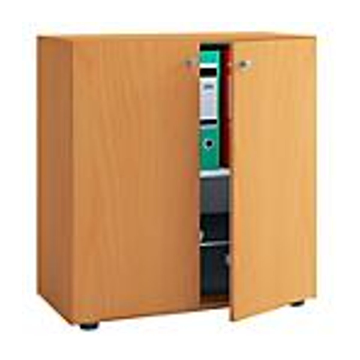 VCM Aktenschrank Vandol Mini aus Holzwerkstoff in Buche Braun mit 2 Türen und höhenverstellbarem Fachboden B/T/H: 70 x 40 x 74 cm - Bild 4
