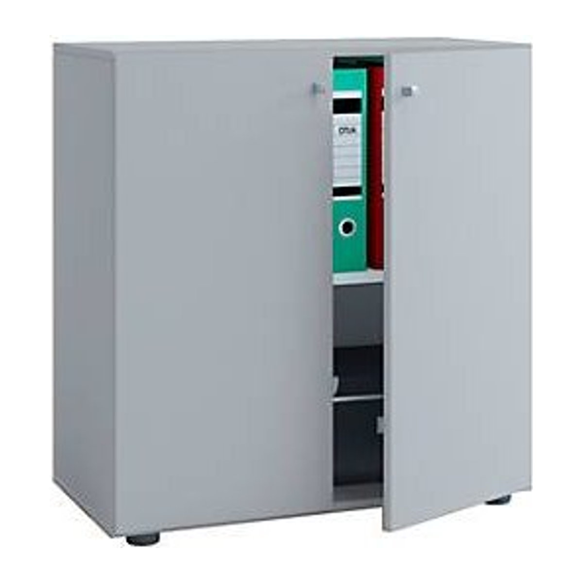 VCM Aktenschrank Vandol Mini in Grau aus Holzwerkstoff, B 39 cm x H 74 cm x T 70 cm - Bild 3