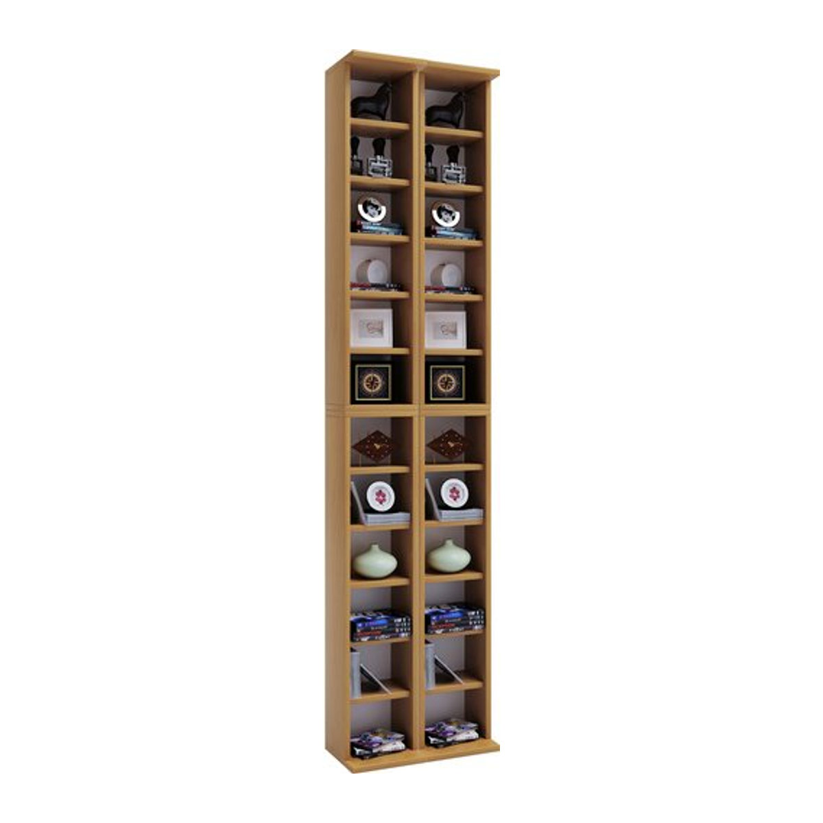 VCM Bücherregal Almera aus Holzwerkstoff in Buche Braun, B: 20 cm, H: 180 cm, T: 42 cm - Bild 1
