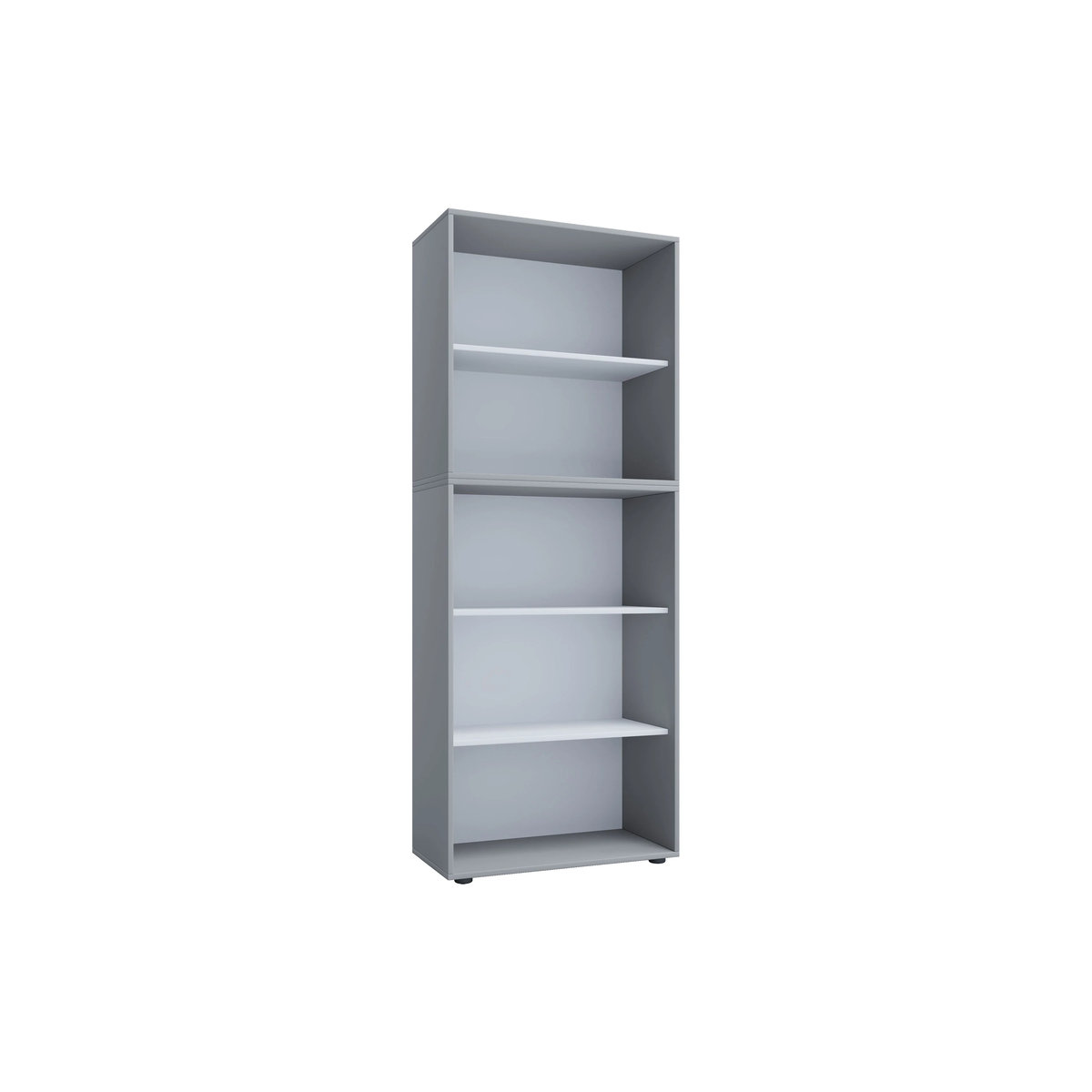 VCM Büroregal Lona Aktenregal aus Holzwerkstoff, Grau, B: 70 cm, T: 40 cm, H: 184 cm - Bild 2