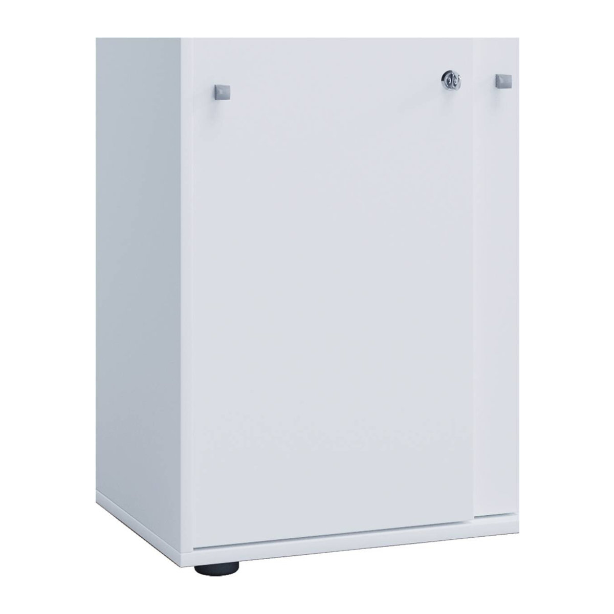 VCM Büroschrank Lona XXL mit Schiebetüren, Weiß, B/T/H: 37 x 70 x 184 cm - Bild 2