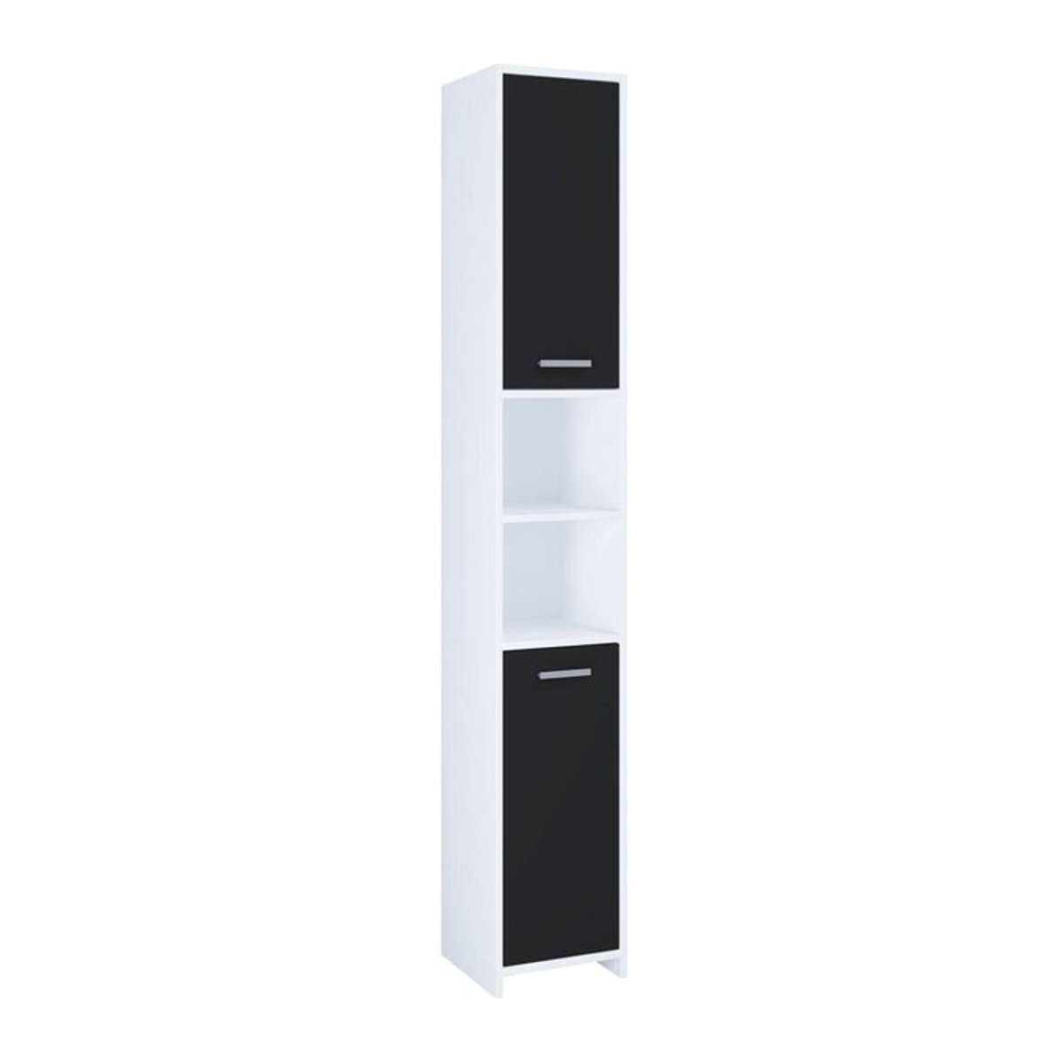 VCM Hochschrank Zalo modern in Schwarz/Weiß, B/H/T: 30 x 180 x 30 cm - Bild 3