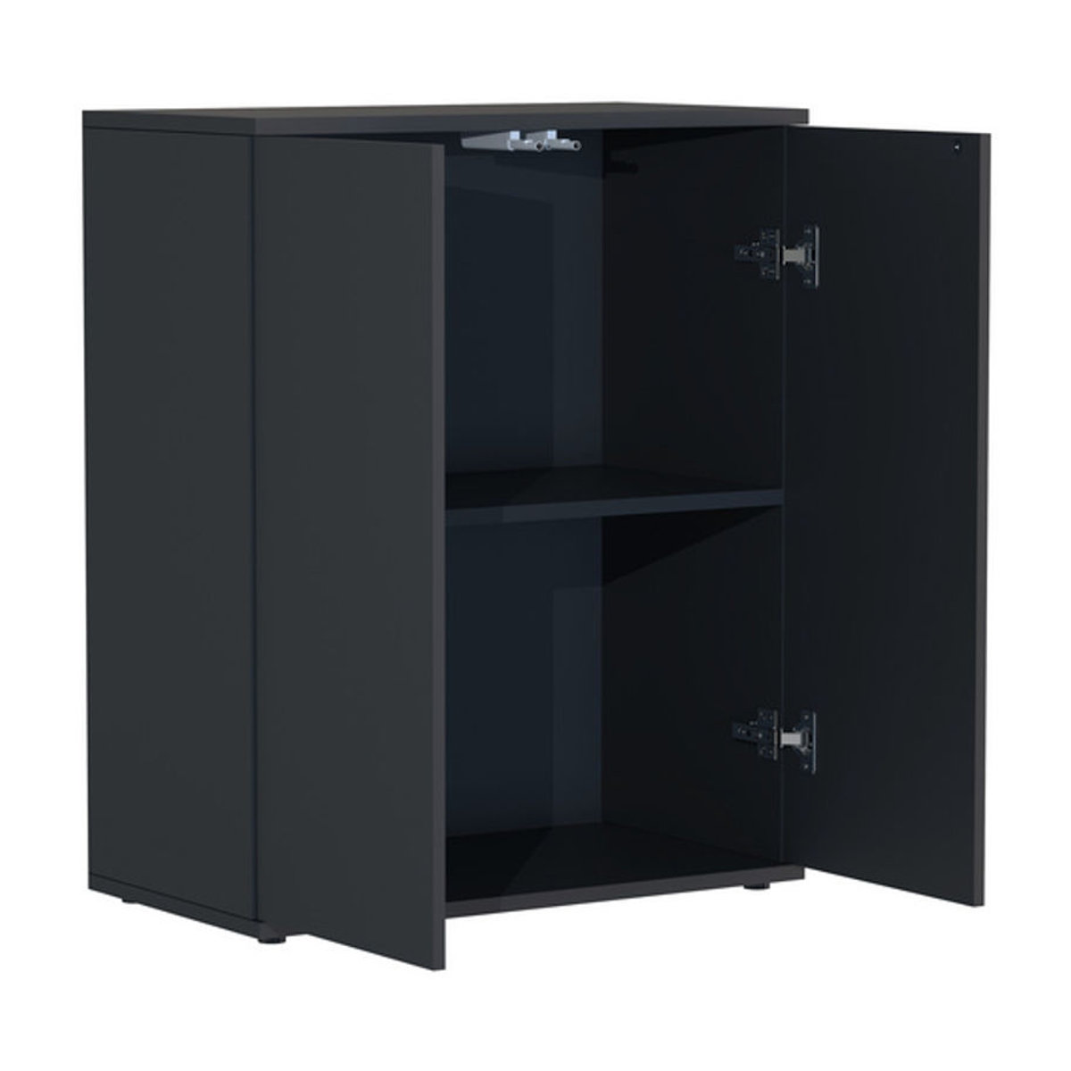 VCM Kommode Dalosa in Grau und Anthrazit, Modern, B/H/T: 60 x 73 x 32 cm - Bild 4