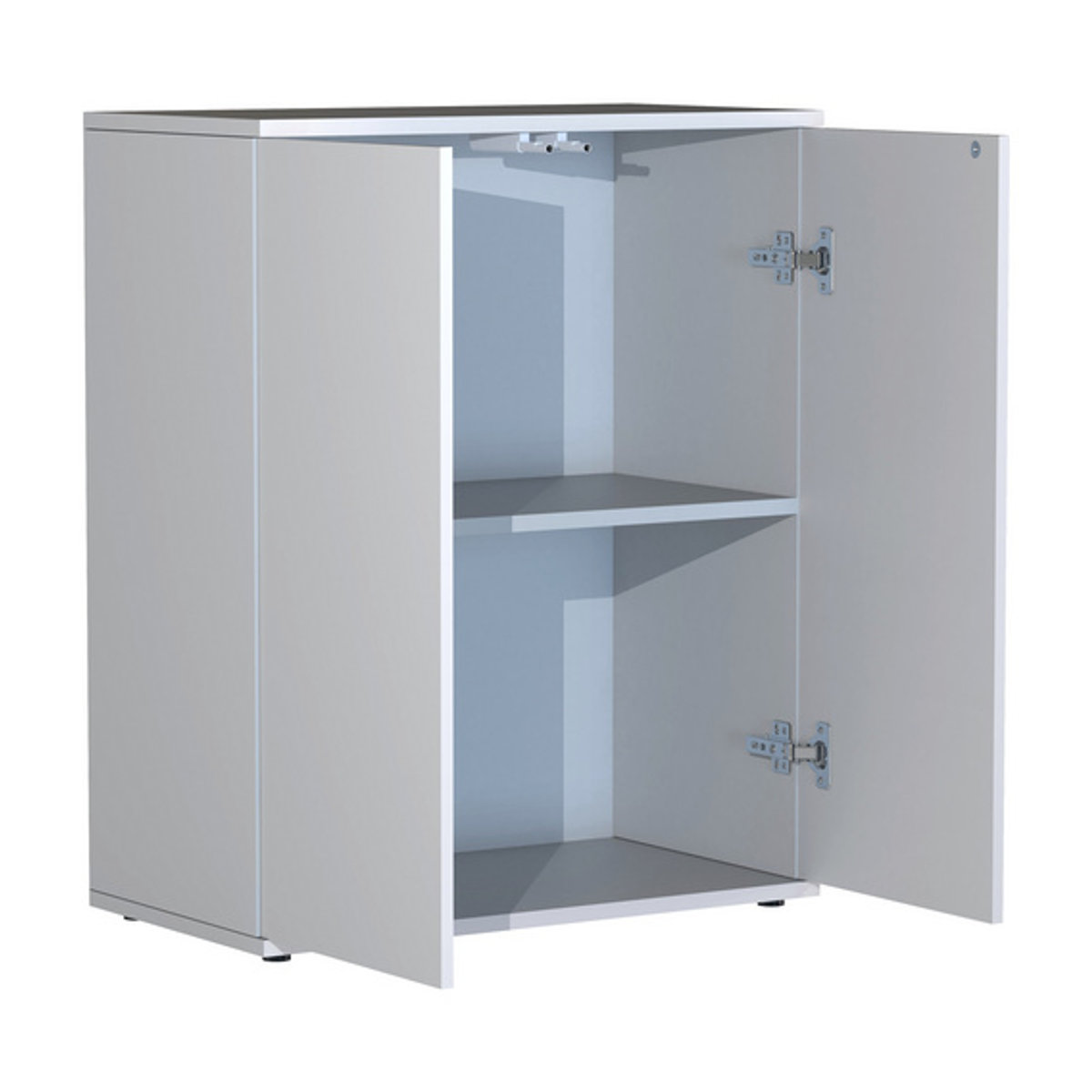VCM Kommode Dalosa in Weiss aus Holzwerkstoff, B/H/T: 60 x 73 x 32 cm - Bild 2