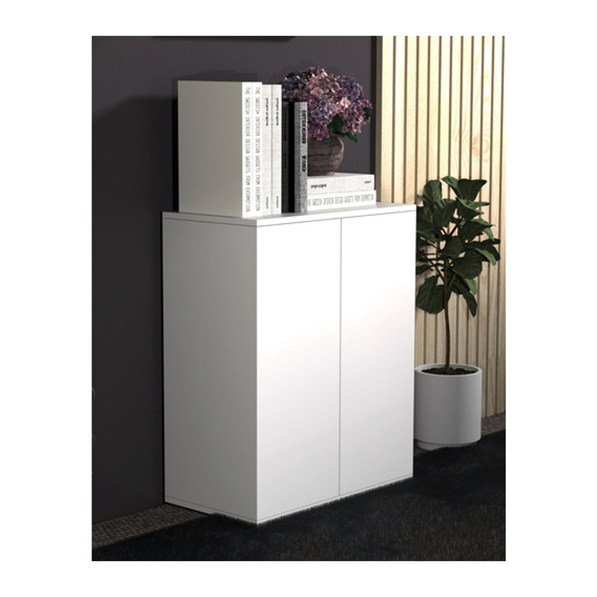 VCM Kommode Dalosa in Weiss aus Holzwerkstoff, B/H/T: 60 x 73 x 32 cm - Bild 3