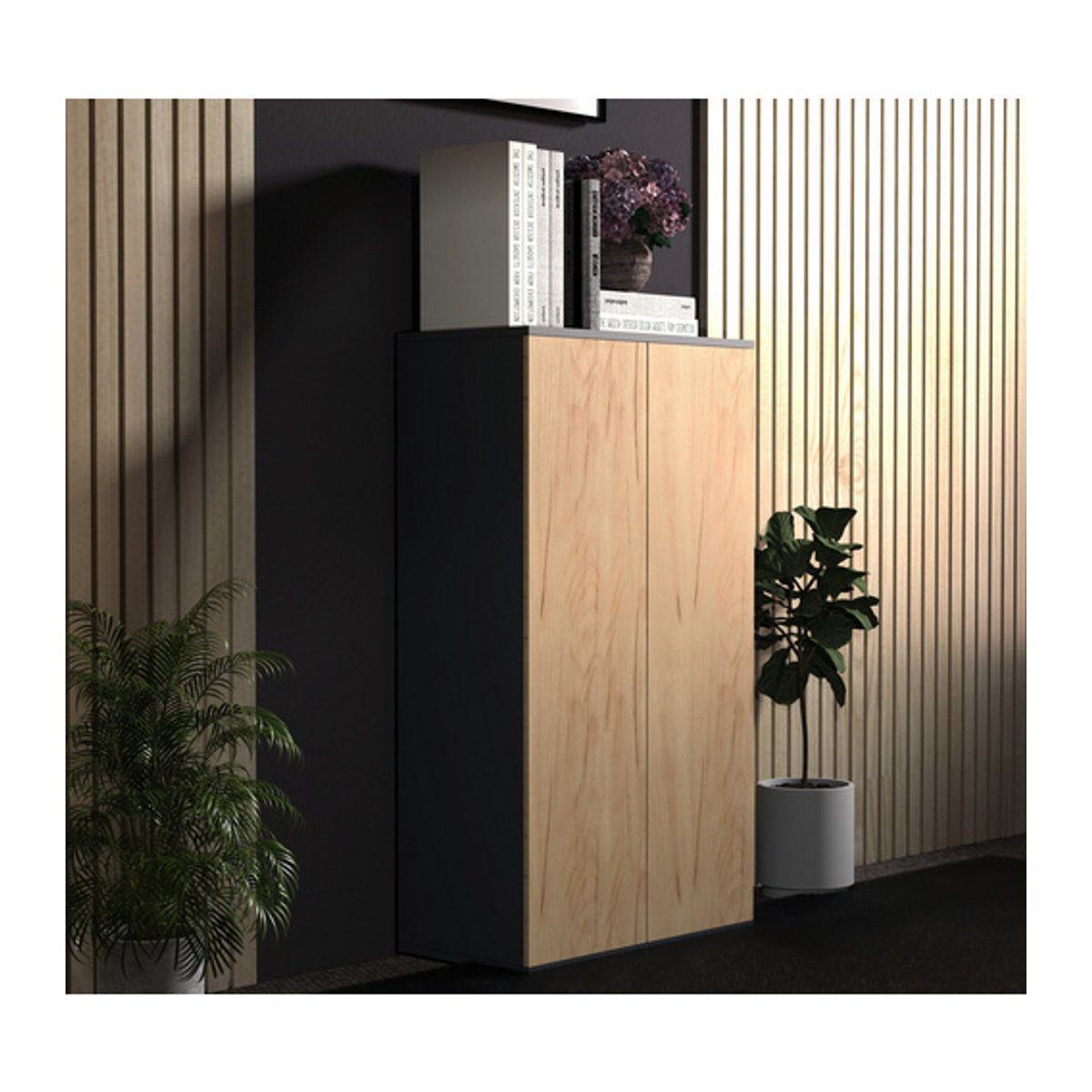 VCM Kommode Dalosa Modern in Beige, B/H/T: 60 x 108 x 32 cm - Bild 3