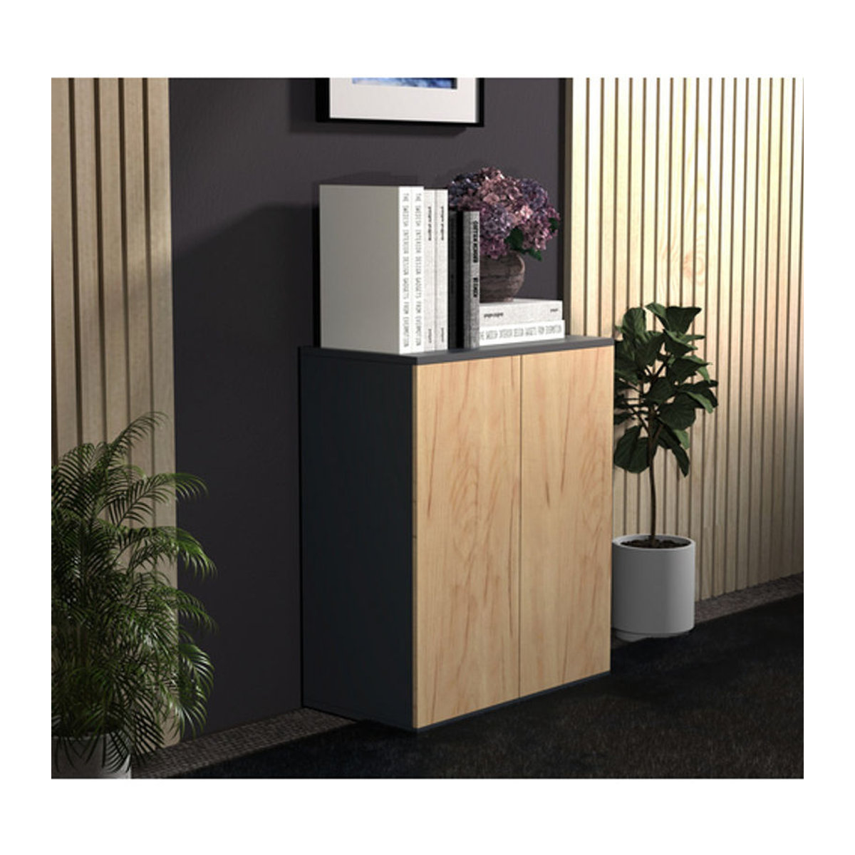 VCM Kommode Dalosa Modern in Beige, B/H/T: 60 x 73 x 32 cm - Bild 2