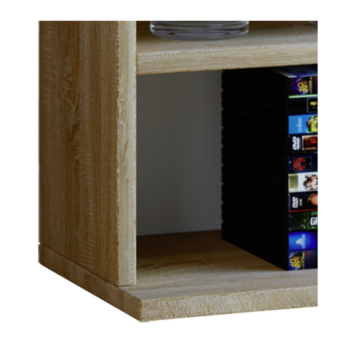 VCM Megosa Maxi Bücherregal aus Holzwerkstoff in Eiche Natur Braun, H x B x T: 181 x 102 x 23 cm - Bild 3