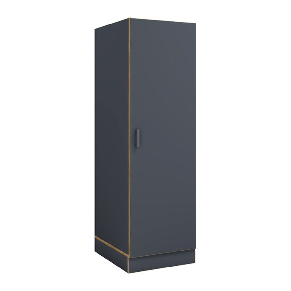 VCM Mehrzweck-Wäscheschrank Rislo BD XL in Anthrazit mit 3 Fächern und Drehtüren, H x B x T: 162 x 50 x 60 cm - Bild 1