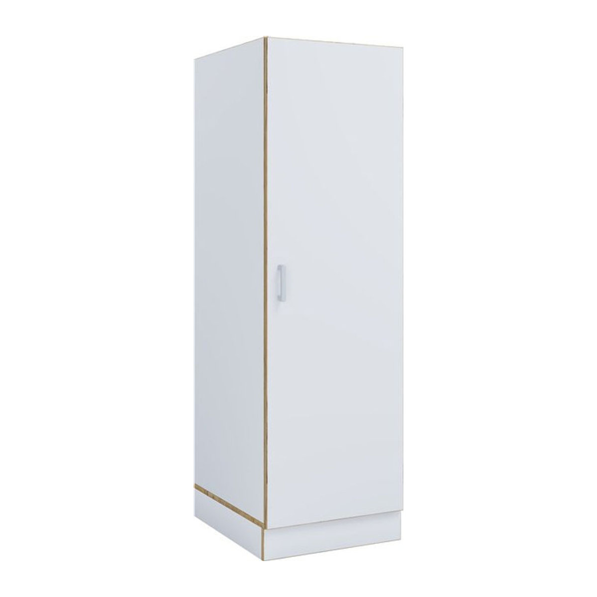 VCM Mehrzweck-Wäscheschrank Rislo BD XL in Weiß mit 3 Fächern und Drehtür, minimalistisches Design, H x B x T: 162 x 50 x 60 cm - Bild 1
