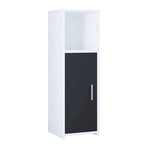 VCM Möbel Badezimmerschrank Zaloil in Weiß und Schwarz B/H/T: 30 x 95 x 30 cm