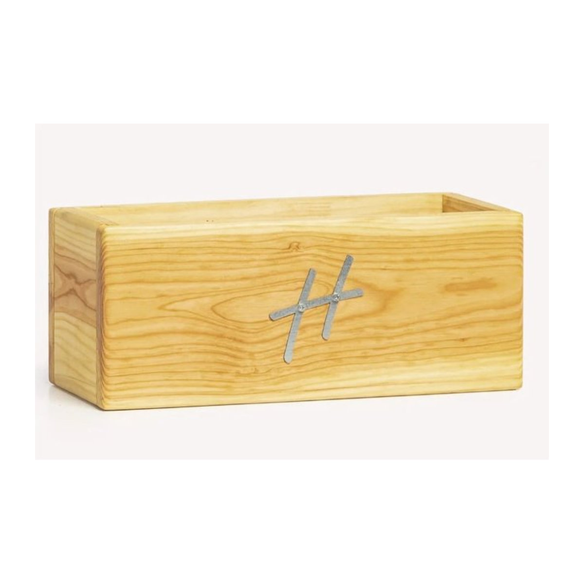 VCM Möbel Holz Kräuterbeet in Braun, rechteckiger Pflanzkasten für Küche und Balkon, H x B x T: 16 x 39 x 18 cm - Bild 1