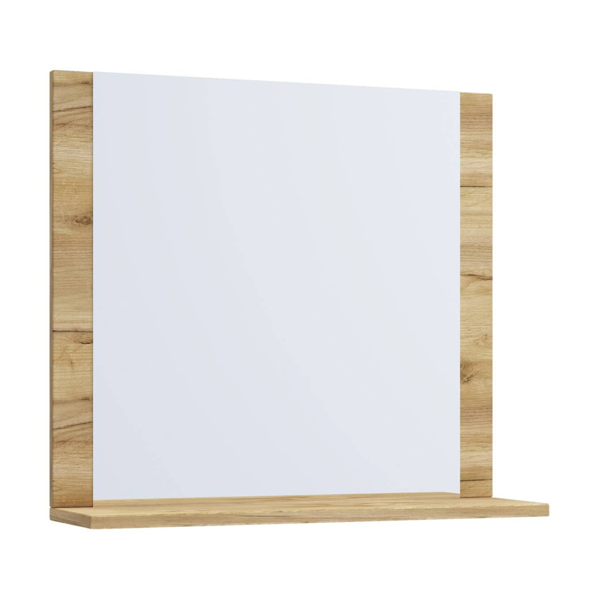 VCM Möbel Wandspiegel Lendas in Eiche Honig mit Ablage, rechteckig, B/H/T: 60 x 55 x 17 cm - Bild 3