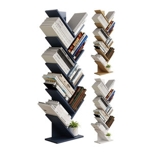 VCM Nulis XL Bücherregal aus Holz in Schwarz/Weiß, freistehendes Aufbewahrungssystem im klassischen Design, H x B x T: 144 x 40 x 20 cm
