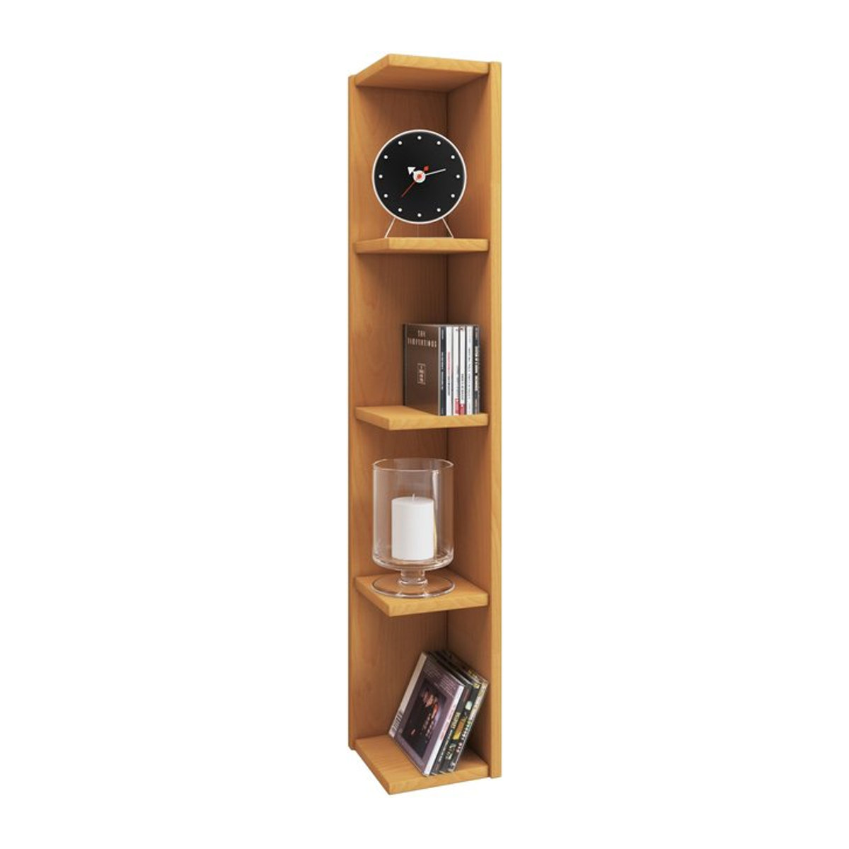 VCM Regal Honsa in Buche Braun aus Holzwerkstoff, B/H/T: 17 x 97 x 15 cm - Bild 1