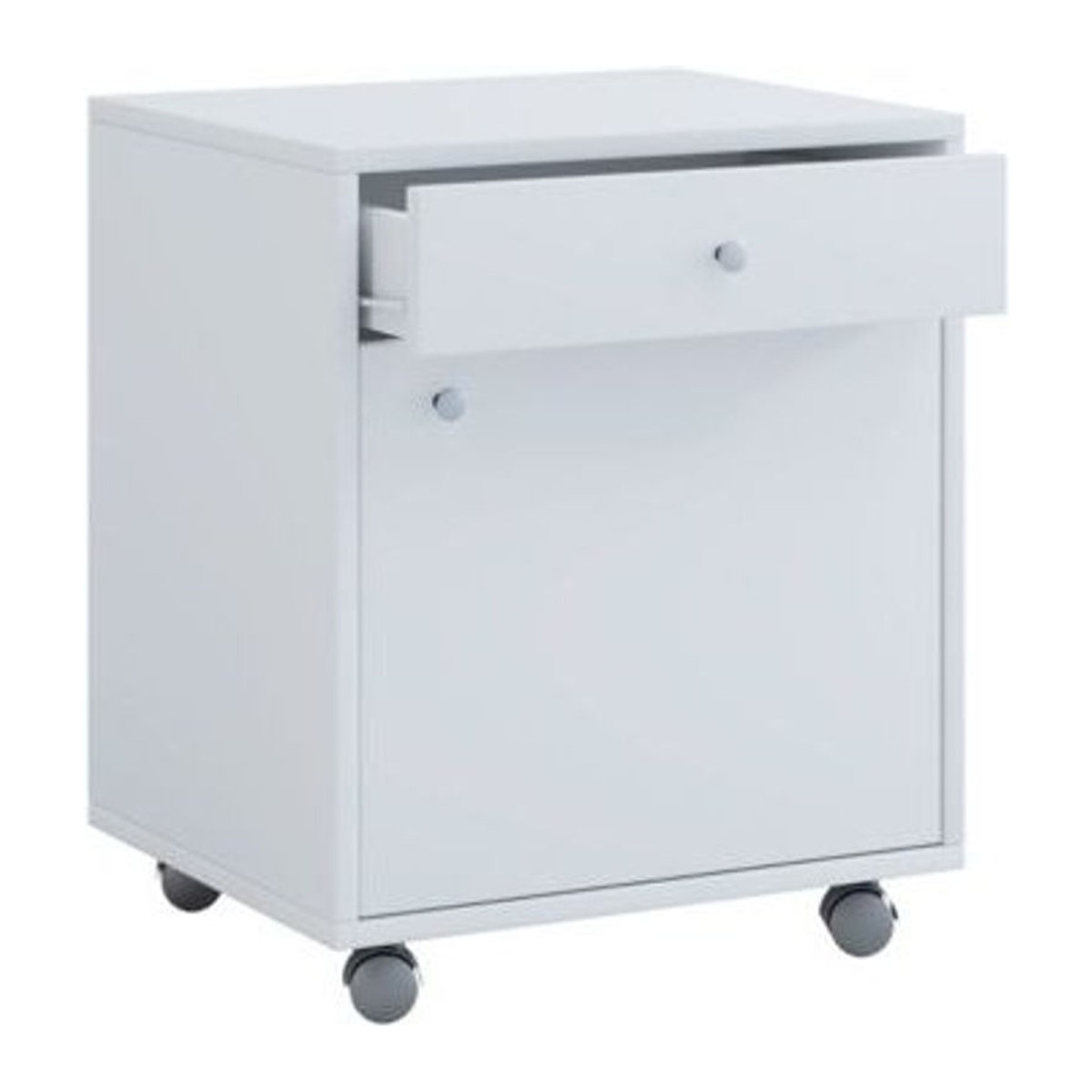 VCM Rollcontainer Masola in Weiß aus Holzwerkstoff mit Drehtüren, B/T/H: 45 x 38 x 54 cm - Bild 2