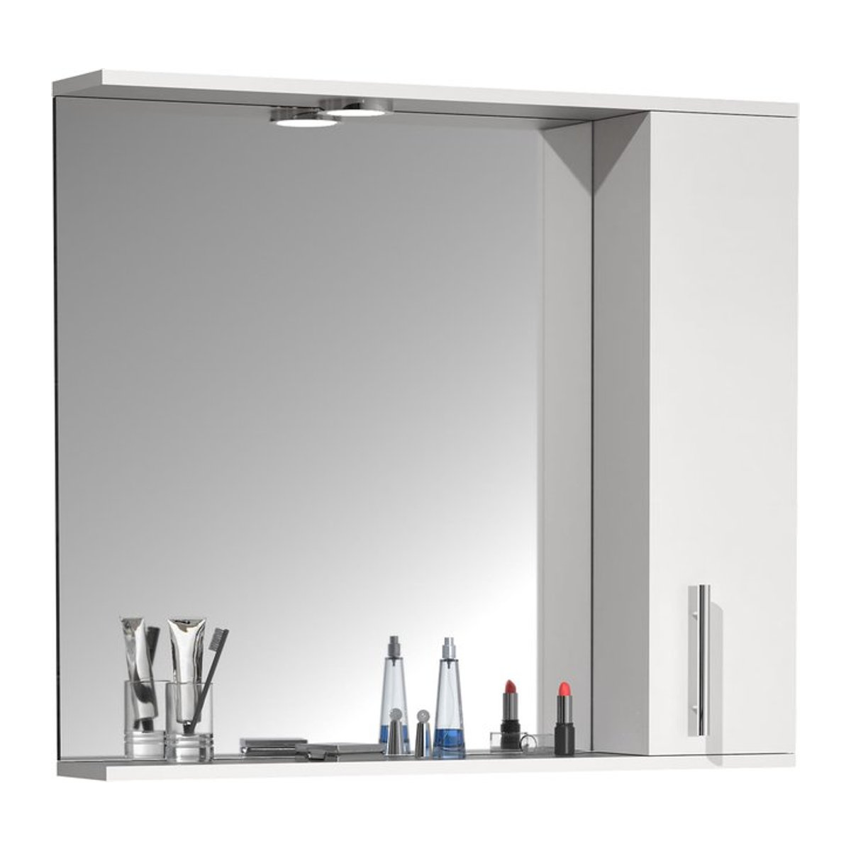 VCM Wandspiegel Lisalo XL mit Beleuchtung H x B x T: 71 x 75 x 14 cm - Bild 1