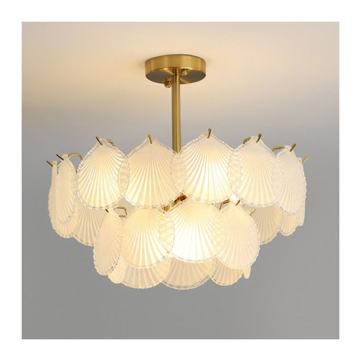 Vecli LED Kronleuchter Modern mit Frost Gläsern für Wohnzimmer und Esszimmer - Bild 1