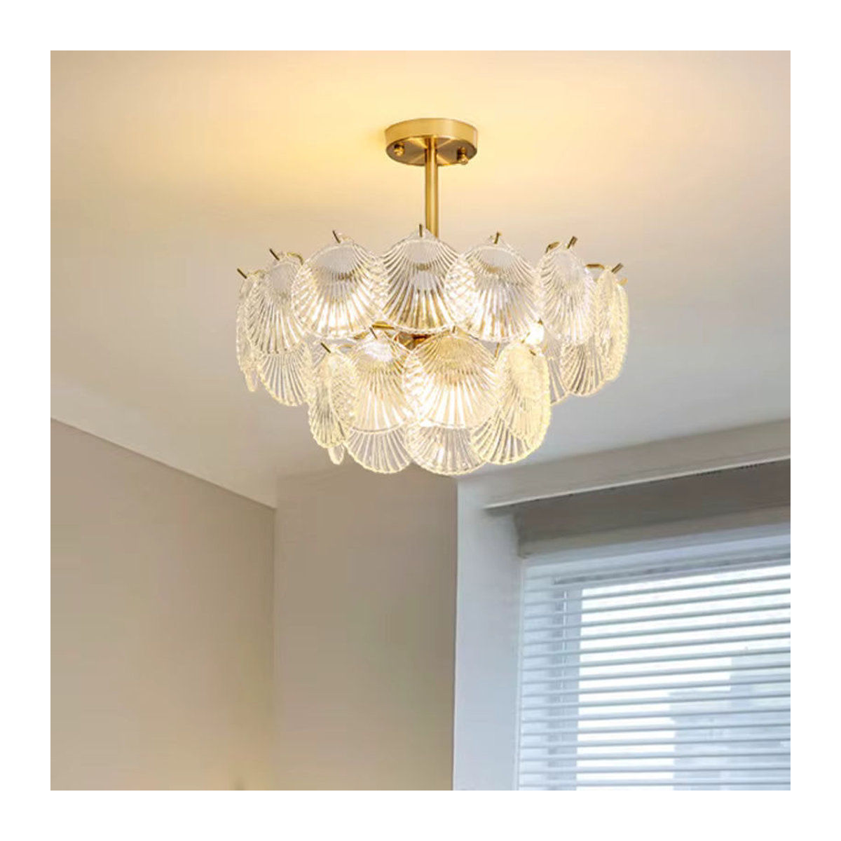 Vecli LED Kronleuchter Modern mit Frost Gläsern für Wohnzimmer und Esszimmer - Bild 3