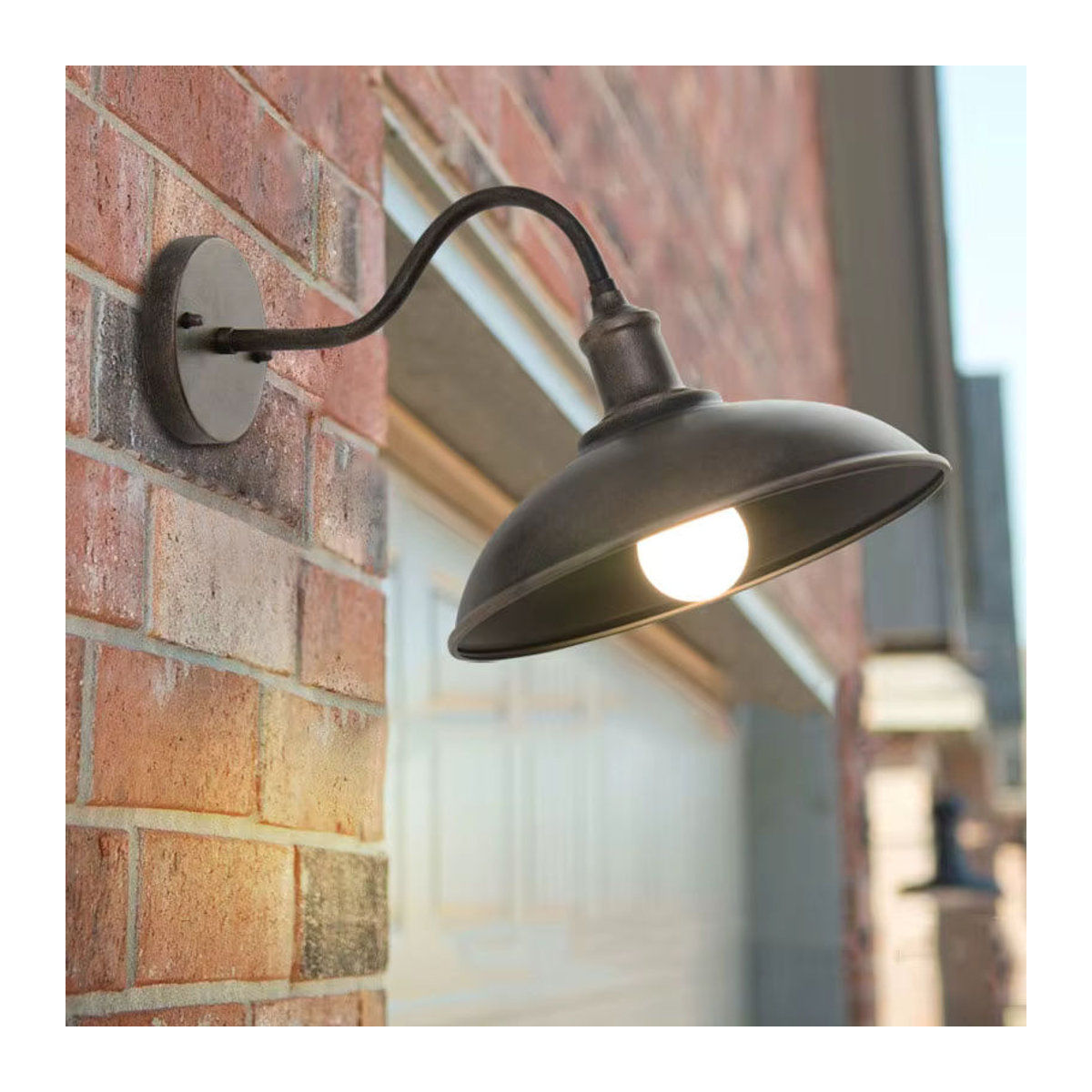 Vecli Wandleuchte im Industrial Retro Design aus Metall, Schwarz, Wasserdichte Außen- und Innenlampe - Bild 3