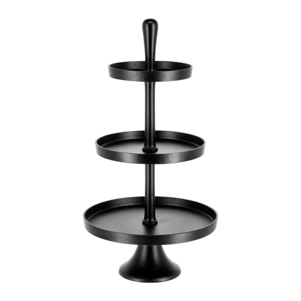 VEGA Etagere Amyntas aus Metall, schwarz, Ø: 43 cm, H: 76 cm - Bild 1