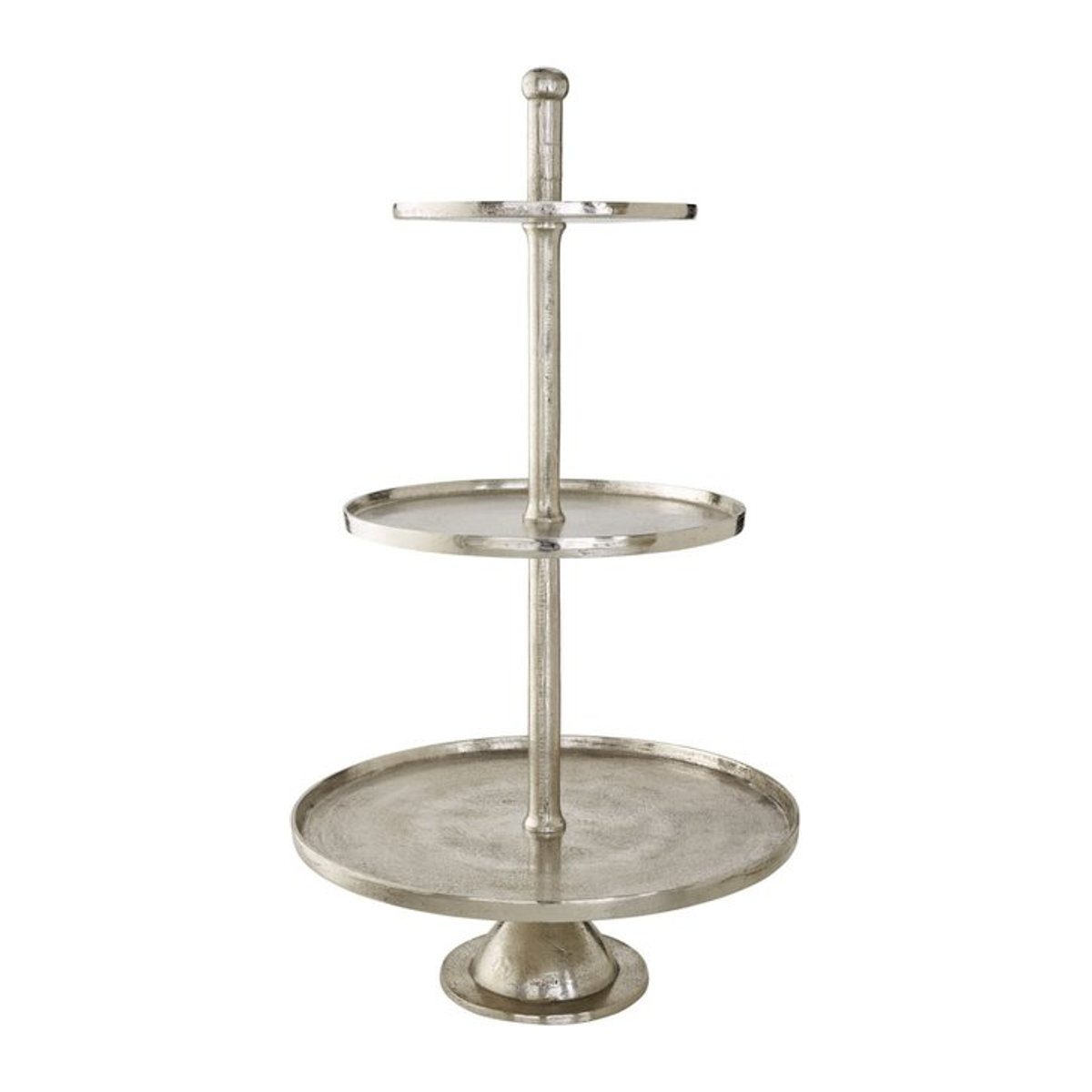 VEGA Etagere Gloria groß in Silber aus Metall, rund, Durchmesser: 54 cm, Höhe: 98 cm - Bild 1