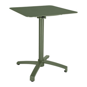 VEGA Outdoor-Aluminium-Gartentisch Taipa quadratisch in Grün, B/T/H: 60 x 60 x 72 cm