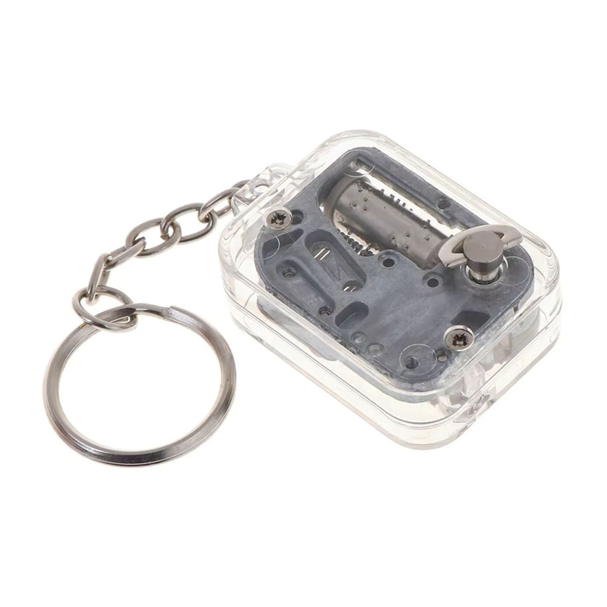 Velishy DIY Musikbox aus Metall und Kunststoff mit Uhrwerk und transparentem Design als dekoratives Geschenk - Bild 2