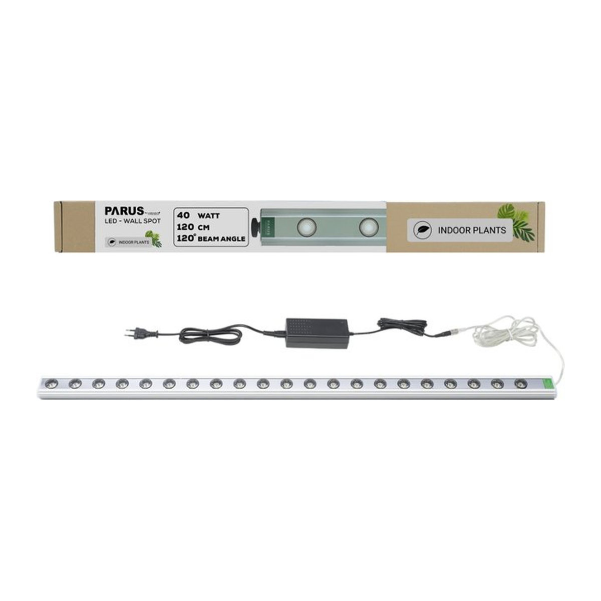 Venso Parus Wall Spot LED Wachstumslampe Weiß, Strahler für Zimmerpflanzen und Wandbegrünung, B/H/T: 120 x 35,19 x 30 cm - Bild 1